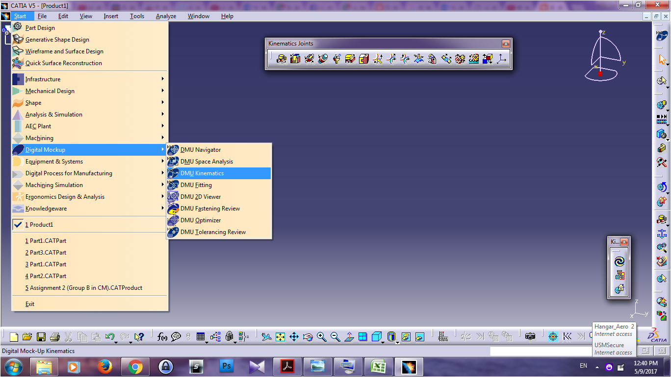 Digital mockup is enriched by all the . My Catia V5 Dmu Kinematics