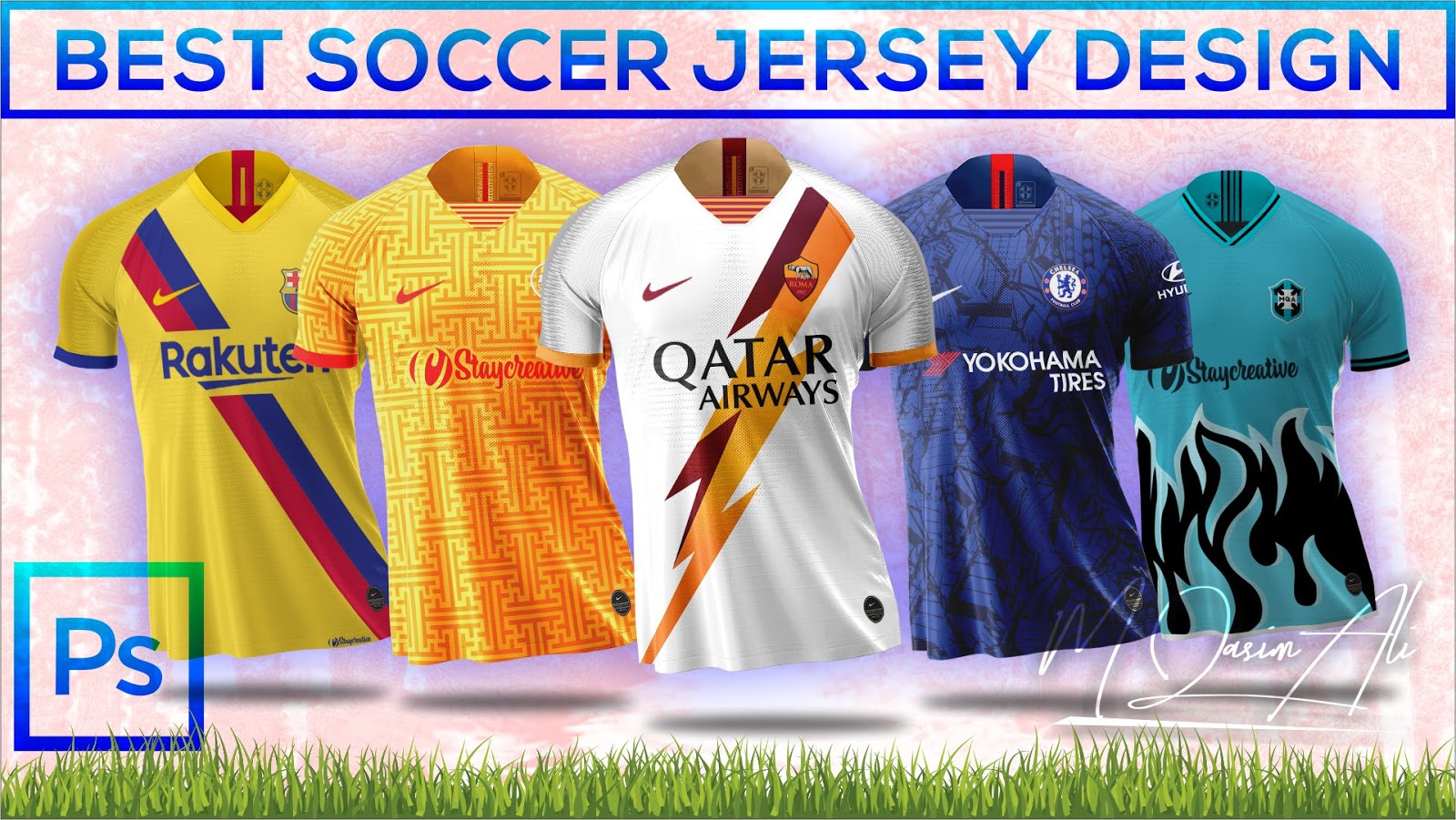 Picture Jersey is the apparel made of wool or cotton is commonly worn by the players in the field as a part of the team uniform. Free Nike Mockup Best Soccer Jersey Mockup Design Tutorial In Photoshop By M Qasim Ali M Qasim Ali Sports Templates For Photoshop