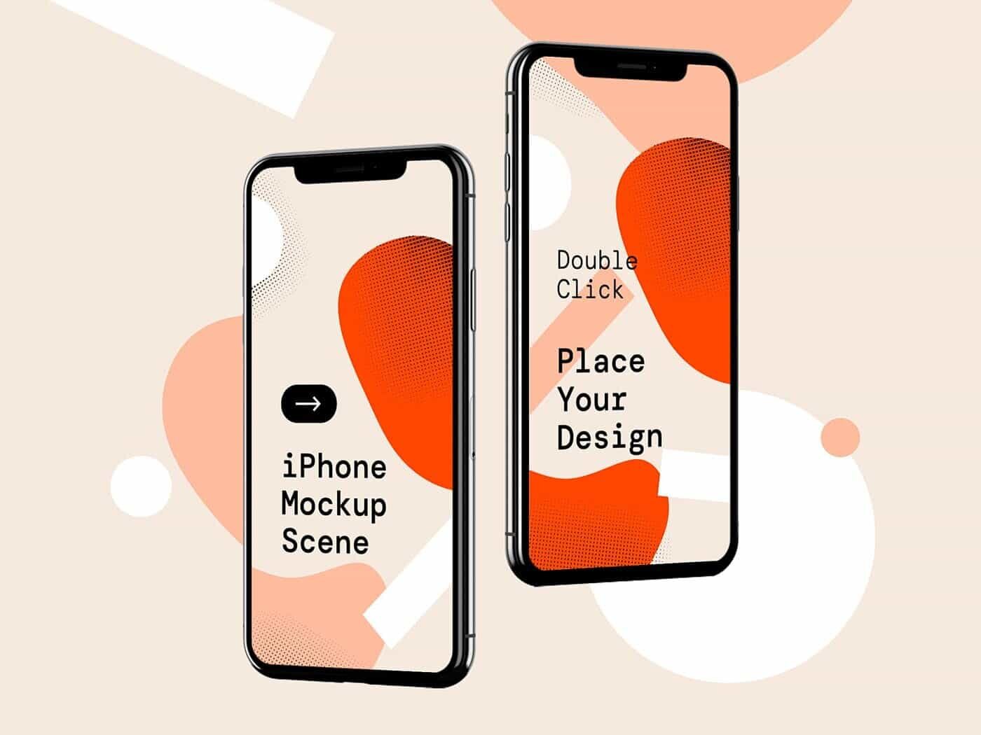 Customize iphone mockup templates in your browser and present your ui designs better. Free Iphone X Mockup Template