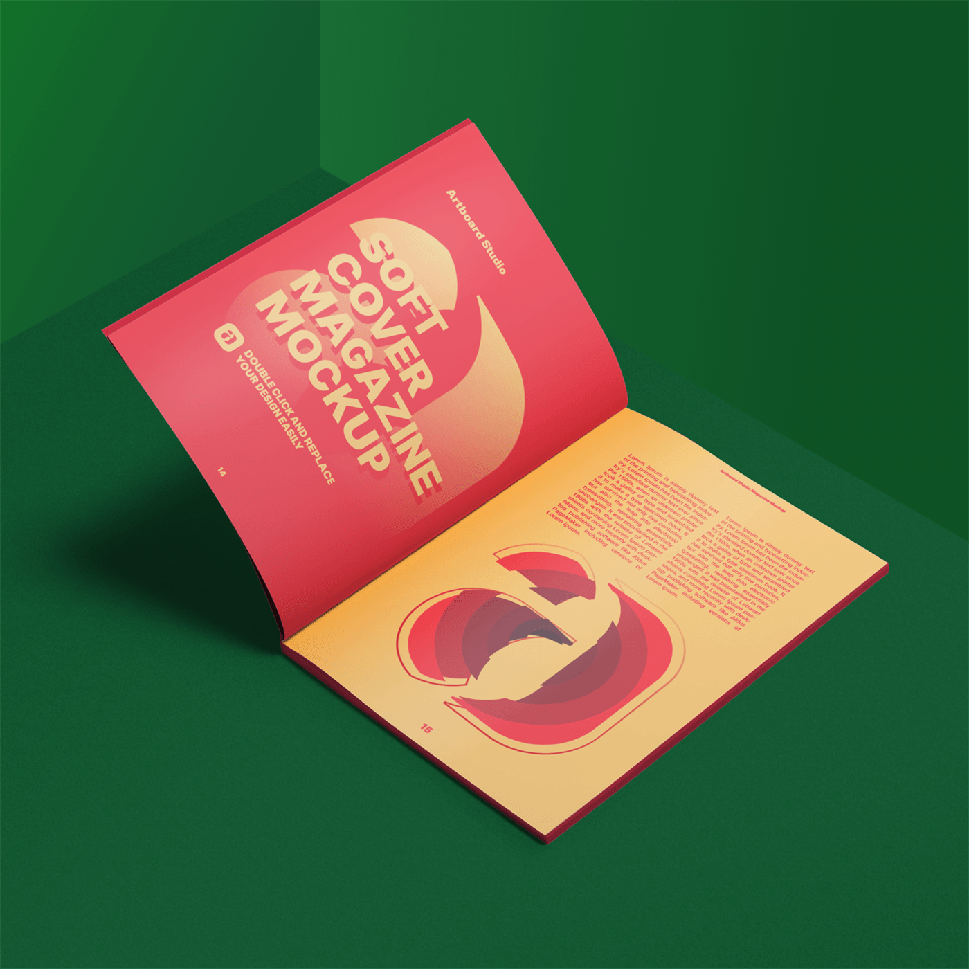 Browse through hundreds of templates in every category and find a mockup you need. Soft Cover Perspective Magazine Mockup