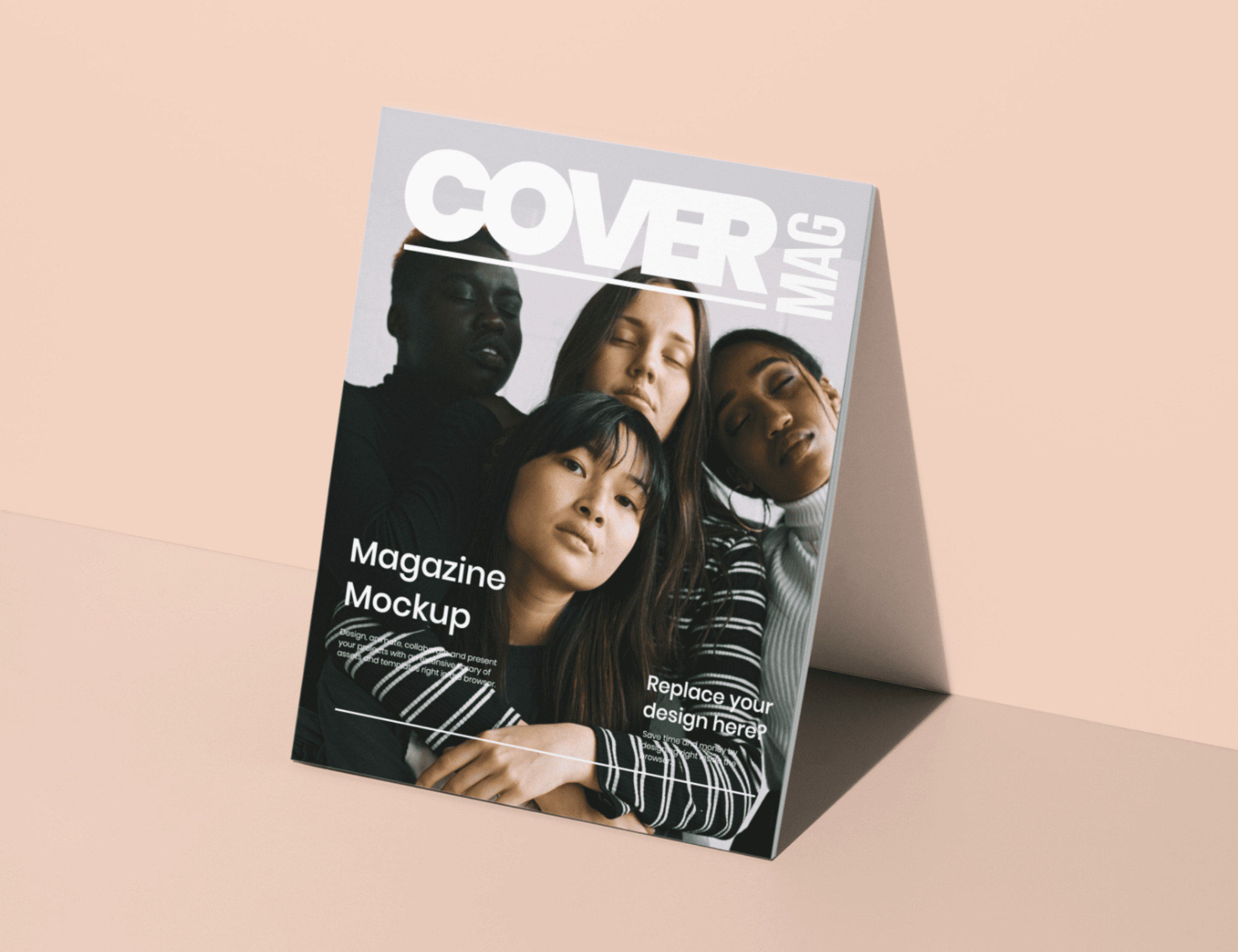 Mediamodifier is an online mockup tool that helps to quickly visualize your ideas. Free Magazine Cover Mockup Scene