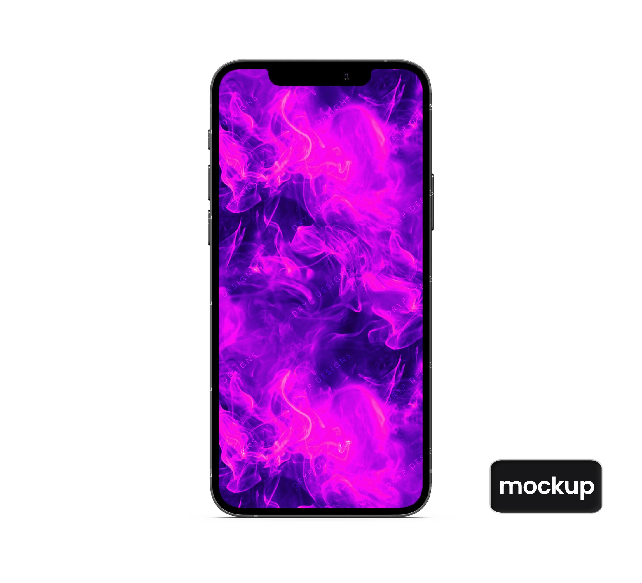 Smart psd mockup file to make 2d rubber case design preview for lg v30 template designed for 2d heat transfer sublimation printed cases. Purple Neon Flames Seamless Background Texture Drypdesigns