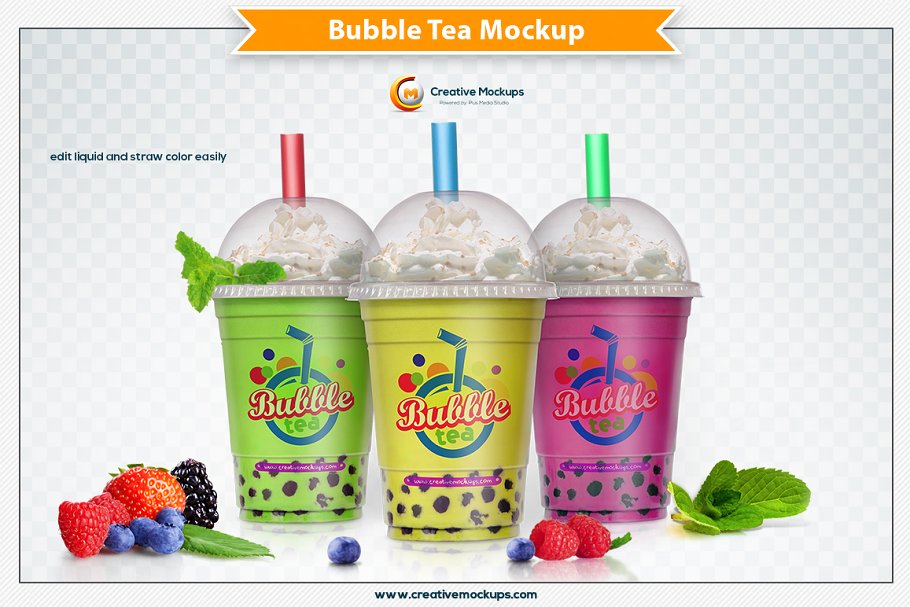 Choose from 25000+ tea graphic resources and download in the form of png, eps, ai or psd. 50 Best Bubble Tea Mockup Templates Graphic Design Resources