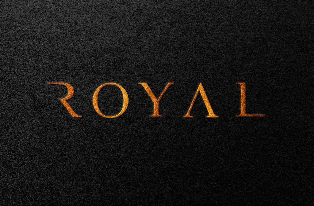 Download this psd from the original source of qeaql. Free Dark Paper Gold Foil Embossed Logo Mockup 379984274 Ê