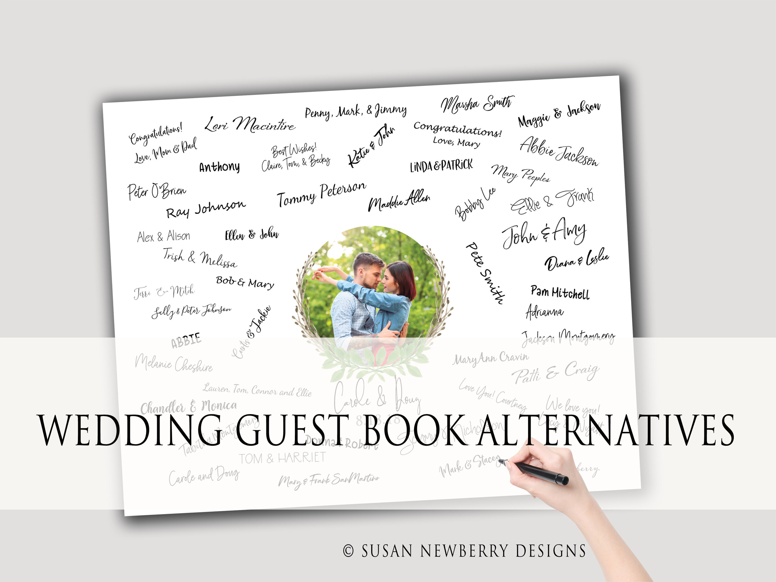 Download 87 guest book template stock illustrations, vectors & clipart for free or amazingly low rates! Alternative Wedding Guest Books Susan Newberry Designs