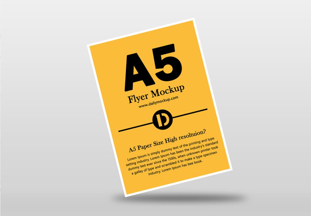 42+ Download Free Mockup Flyer A5&nbsp;Psd