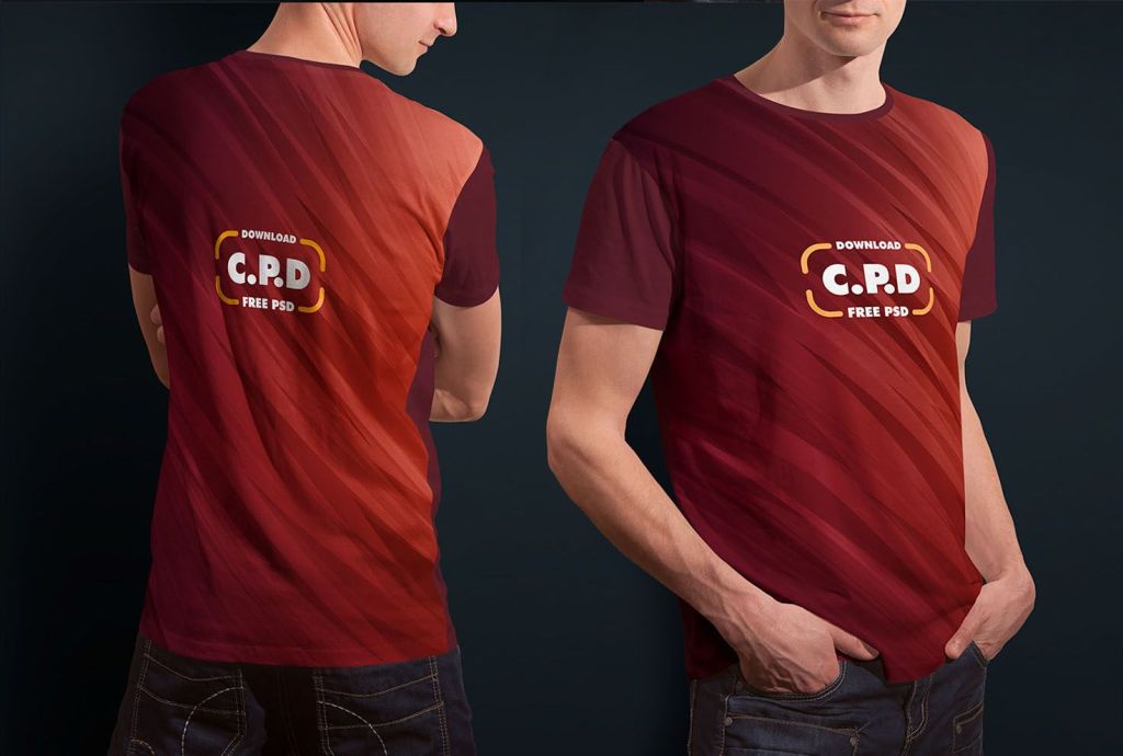 22+ Download Front And Back T Shirt Mockup Psd&nbsp;Free